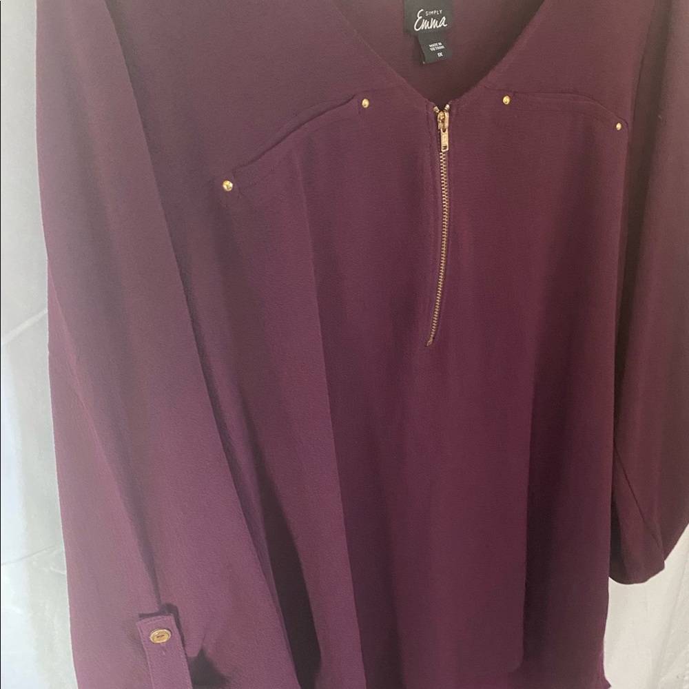 Blouse, “Simply Emma” by Sears, size 1X